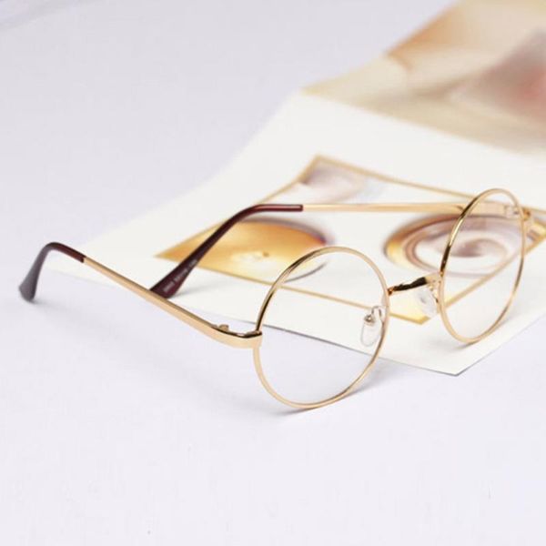 retro fashion round circle metal frame eyeglasses clear lens eye glasses good quality unisex, Black
retro fashion round circle metal frame eyeglasses clear lens eye glasses good quality unisex, Black
