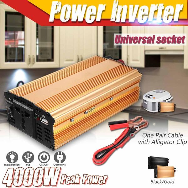 kroak dc 12v to ac 220v solar power inverter 4000w modified sine wave converter for car and truck
kroak dc 12v to ac 220v solar power inverter 4000w modified sine wave converter for car and truck