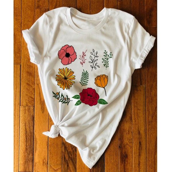 street style nature flower printed short sleeves cotton 70s' 80s' 90s' casual vintage graphic tee t shirt women fashion cute
street style nature flower printed short sleeves cotton 70s' 80s' 90s' casual vintage graphic tee t shirt women fashion cute
