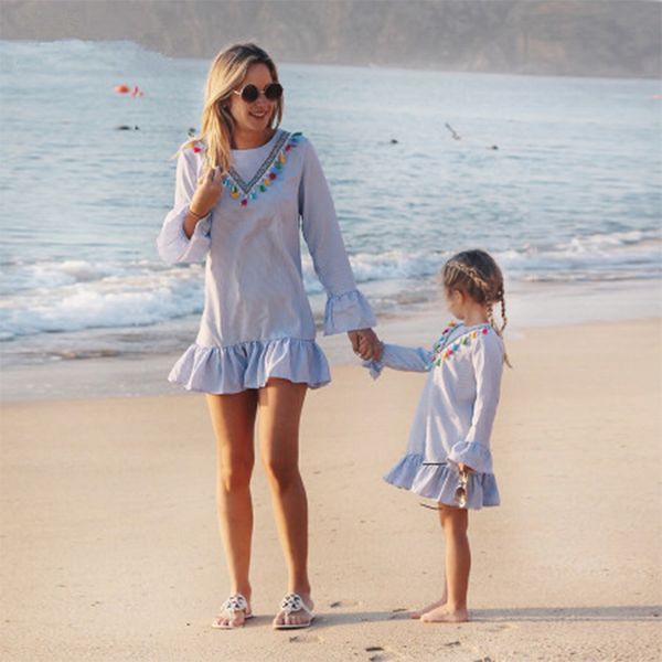 новорожденные baby girl семья matching одежды мама и дочь платье девять quarter нашивка кисточка мини мать и дочь outfits232, Blue
новорожденные baby girl семья matching одежды мама и дочь платье девять quarter нашивка кисточка мини мать и дочь outfits232, Blue