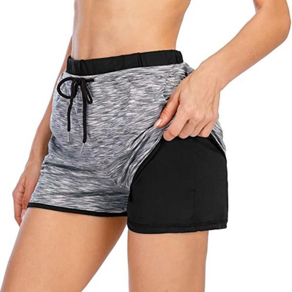 women's running jogging tennis shorts elastic high waist workout shorts with liner double layer pockets sport tight yoga, White;black
women's running jogging tennis shorts elastic high waist workout shorts with liner double layer pockets sport tight yoga, White;black
