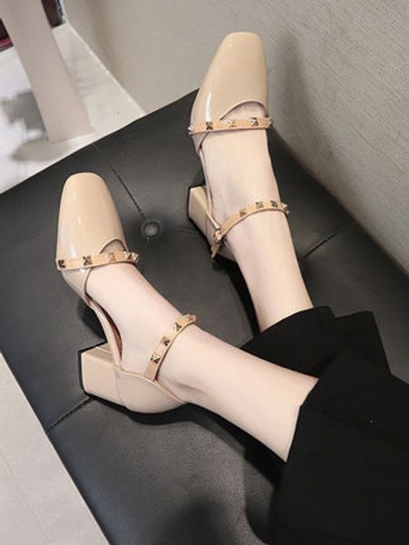 shoes female 2020 spring new net red fashion students wild thick with shallow mouth high-heeled casual evening wind single shoes, Black
shoes female 2020 spring new net red fashion students wild thick with shallow mouth high-heeled casual evening wind single shoes, Black