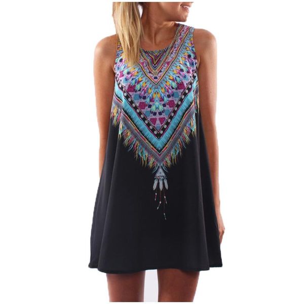 vintage print women dress o -neck sleeveless casual dresses boho chiffon beach dress summer dress brand new vestidos breathable, Black;gray
vintage print women dress o -neck sleeveless casual dresses boho chiffon beach dress summer dress brand new vestidos breathable, Black;gray