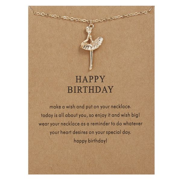happy birthday ballerina pendant necklace dance girl clavicle chain necklace for women girl jewelry accessories gifts, Silver
happy birthday ballerina pendant necklace dance girl clavicle chain necklace for women girl jewelry accessories gifts, Silver