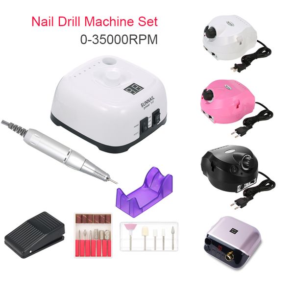 35000rpm electric nail drill manicure machine apparatus for manicure pedicure electric file nail drill bits set art tools, Silver
35000rpm electric nail drill manicure machine apparatus for manicure pedicure electric file nail drill bits set art tools, Silver