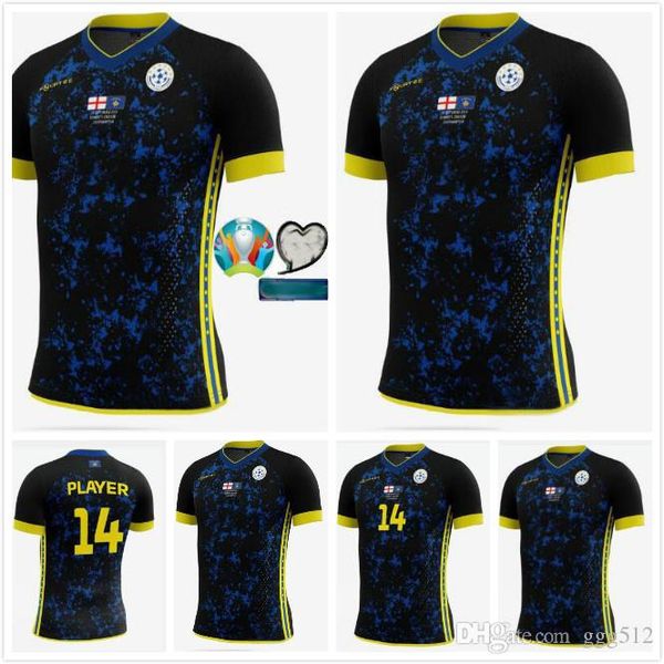 19 20 kosovo soccer jersey home blue 9 celina 14 berisha 10 muslija customize 2019 2020 national team football uniform shirt, Black;yellow
19 20 kosovo soccer jersey home blue 9 celina 14 berisha 10 muslija customize 2019 2020 national team football uniform shirt, Black;yellow
