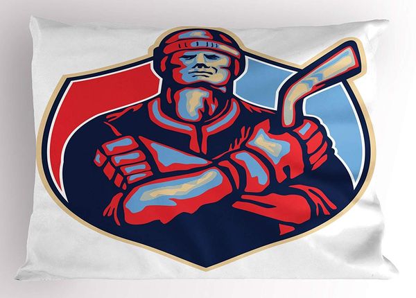 hockey pillow sham illustration of an ice hockey player holding stick in retro style decorative standard king size printed pillow case
hockey pillow sham illustration of an ice hockey player holding stick in retro style decorative standard king size printed pillow case