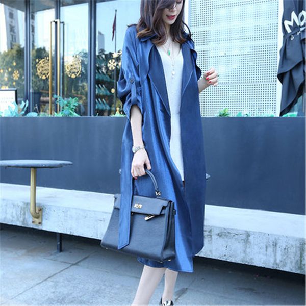 new fashion thin windbreaker women's 2020 spring autumn long trench coats fall atmospheric coat female overcoats m478, Tan;black
new fashion thin windbreaker women's 2020 spring autumn long trench coats fall atmospheric coat female overcoats m478, Tan;black