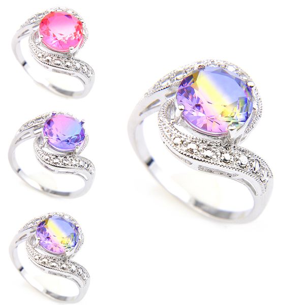 luckyshinek new round watermelon tourmaline gems women rings 925 sterling silver christmas gift for women jewelry weddings ring, Slivery;golden
luckyshinek new round watermelon tourmaline gems women rings 925 sterling silver christmas gift for women jewelry weddings ring, Slivery;golden