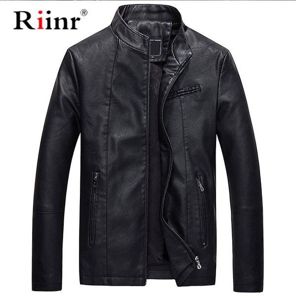 riinr 2019 новая зима прибытия pu кожаная куртка мужская осень стенд воротник zipper мода мужское пальто вскользь платья кожаная куртка, Black
riinr 2019 новая зима прибытия pu кожаная куртка мужская осень стенд воротник zipper мода мужское пальто вскользь платья кожаная куртка, Black