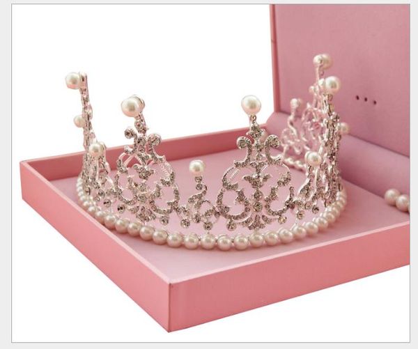 big korean marriage pearl diamond crown headwear bride's wedding garment accessories, Slivery;golden
big korean marriage pearl diamond crown headwear bride's wedding garment accessories, Slivery;golden