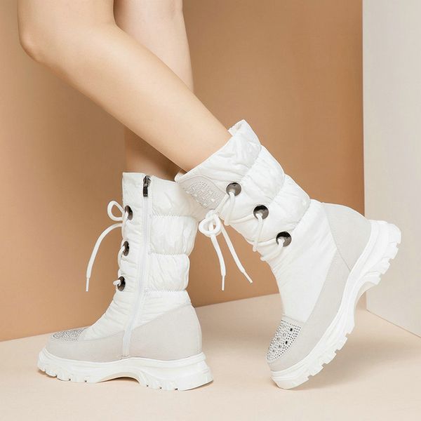 eshtonshero shoes woman mid calf boots down round toe square heels lace up winter platform ladies motorcycle snow boots size 3-9, Black
eshtonshero shoes woman mid calf boots down round toe square heels lace up winter platform ladies motorcycle snow boots size 3-9, Black