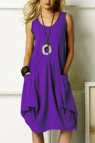 summer designer women dresses solid color big pocket irregular printed sleeveless dresses plus size women clothes, Black;gray
summer designer women dresses solid color big pocket irregular printed sleeveless dresses plus size women clothes, Black;gray