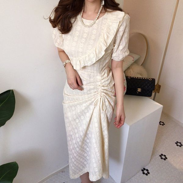 elegant o-neck ruffles women dress spring summer slim waist drawstring flower dress female long vestidos 2020 v571, Black;gray
elegant o-neck ruffles women dress spring summer slim waist drawstring flower dress female long vestidos 2020 v571, Black;gray