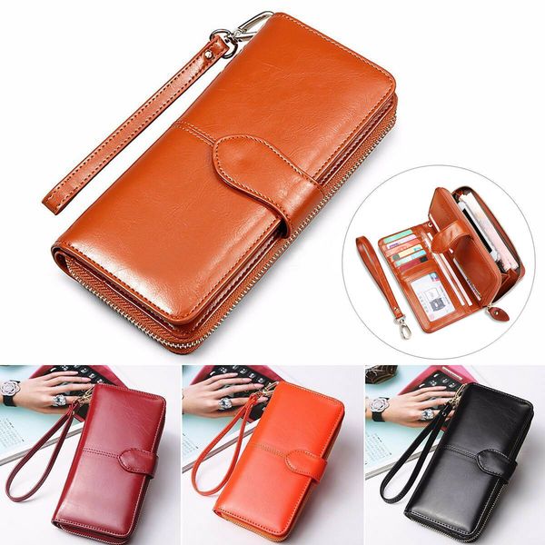 fashion lady women imitation wax cow leather elegant wallet long card holder case clutch purse handbag organizer wallets, Red;black
fashion lady women imitation wax cow leather elegant wallet long card holder case clutch purse handbag organizer wallets, Red;black
