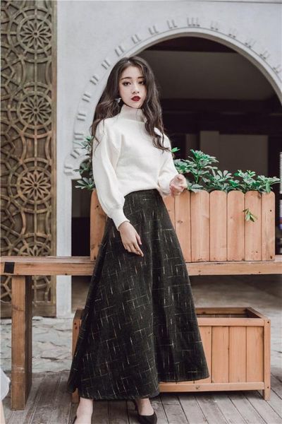 two piece dress autumn spring women suit vintage two-piece set full sleeve pullover sweater and woolens skirt female vestidoes, White
two piece dress autumn spring women suit vintage two-piece set full sleeve pullover sweater and woolens skirt female vestidoes, White