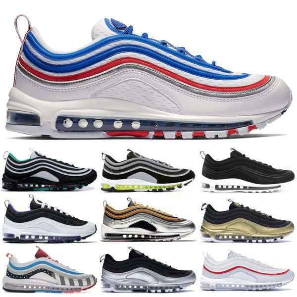 1997s men running shoes balck metallic gold south beach liquid metallic silver white triple white og designer women sports sneakers, White;red
1997s men running shoes balck metallic gold south beach liquid metallic silver white triple white og designer women sports sneakers, White;red