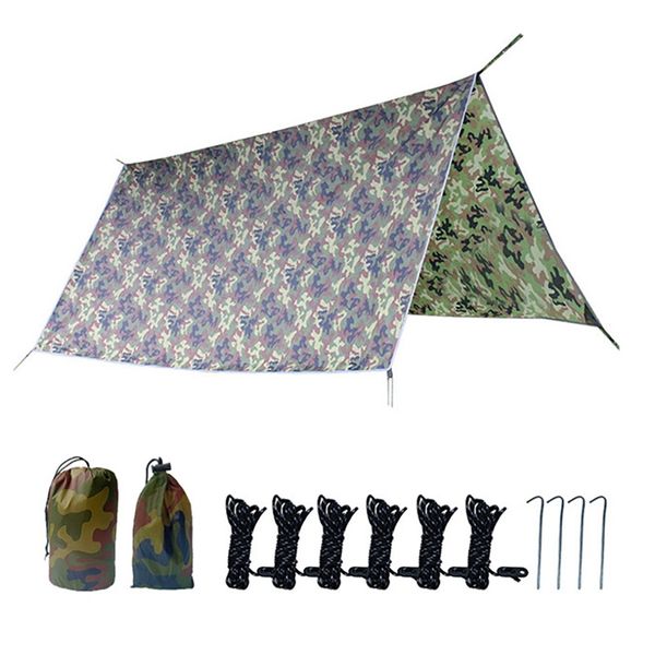 outdoor multifunctional camouflage four-corner canopy shade tent beach mat terrace awning
outdoor multifunctional camouflage four-corner canopy shade tent beach mat terrace awning