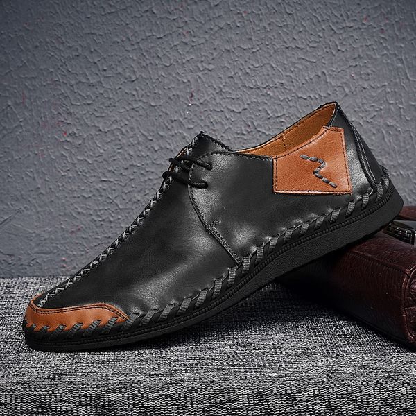 comfortable men shoes outdoor soft genuine leather fashion sneakers handmade sewing casual round sole shoes men drop shipping a4, Black
comfortable men shoes outdoor soft genuine leather fashion sneakers handmade sewing casual round sole shoes men drop shipping a4, Black