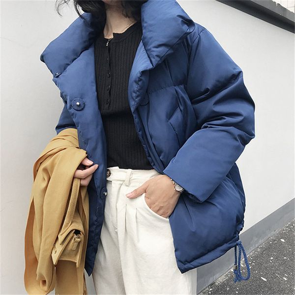 padded women winter coat jacket 2018 cotton padded women's coat spring casaco feminino inverno solid color parka stand collar, Black
padded women winter coat jacket 2018 cotton padded women's coat spring casaco feminino inverno solid color parka stand collar, Black