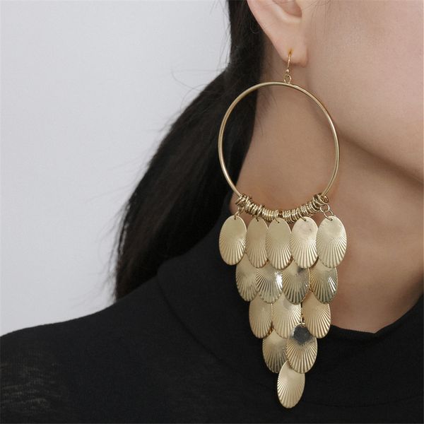 personality round earring fashion charm gold big circle statement dangle earring for women hanging jewelry, Silver
personality round earring fashion charm gold big circle statement dangle earring for women hanging jewelry, Silver
