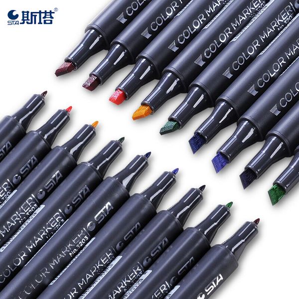 sta 3203 art markers set brush pen sketch alcohol based oily markers 30/36/40/48/60/80/128/201 colors dual head manga drawing
sta 3203 art markers set brush pen sketch alcohol based oily markers 30/36/40/48/60/80/128/201 colors dual head manga drawing