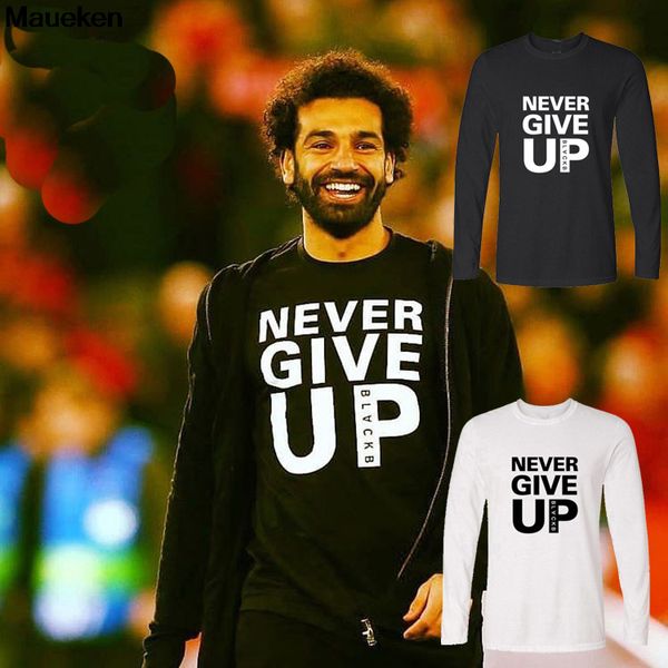 2019 never give up salah long sleeve man t-shirt men 100% cotton m.salah klopp o neck ls t shirts for fans, White;black
2019 never give up salah long sleeve man t-shirt men 100% cotton m.salah klopp o neck ls t shirts for fans, White;black