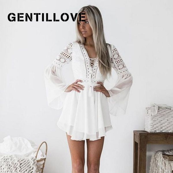 casual dresses women white lace dress elegant hollow out v neck cross up mini short a-line vintage, Black;gray
casual dresses women white lace dress elegant hollow out v neck cross up mini short a-line vintage, Black;gray