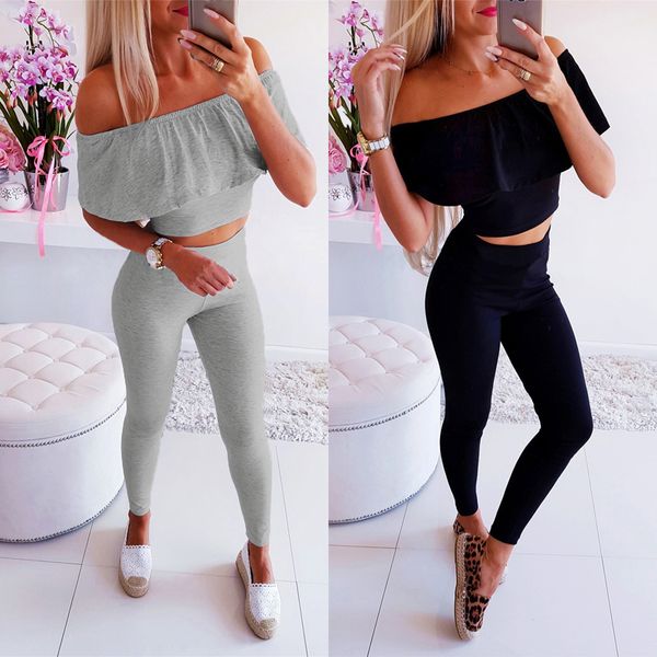 2 piece outfits for women off shoulder short sleeve strapless short elastic waist pencil pants solid color female sets, White
2 piece outfits for women off shoulder short sleeve strapless short elastic waist pencil pants solid color female sets, White