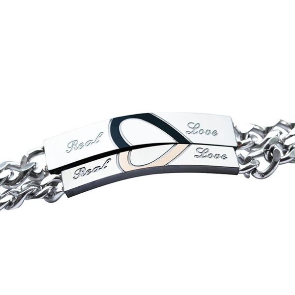 1pc stainless steel couple bracelets & bangles real love heart bracelets for women men lovers' jewelry, Golden;silver
1pc stainless steel couple bracelets & bangles real love heart bracelets for women men lovers' jewelry, Golden;silver