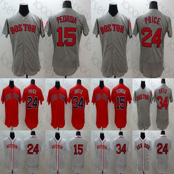 Boston Men's Red Sox Jerseys 24 David Price 15 Dustin Pedroia 34 David Ortiz Grey Red White Baseball Jersey
Boston Men's Red Sox Jerseys 24 David Price 15 Dustin Pedroia 34 David Ortiz Grey Red White Baseball Jersey
