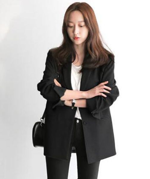 the woman spring and autumn high-quality goods han version new fund tide individual character slim in the long sleeve suit coat / s-2xl, White;black
the woman spring and autumn high-quality goods han version new fund tide individual character slim in the long sleeve suit coat / s-2xl, White;black