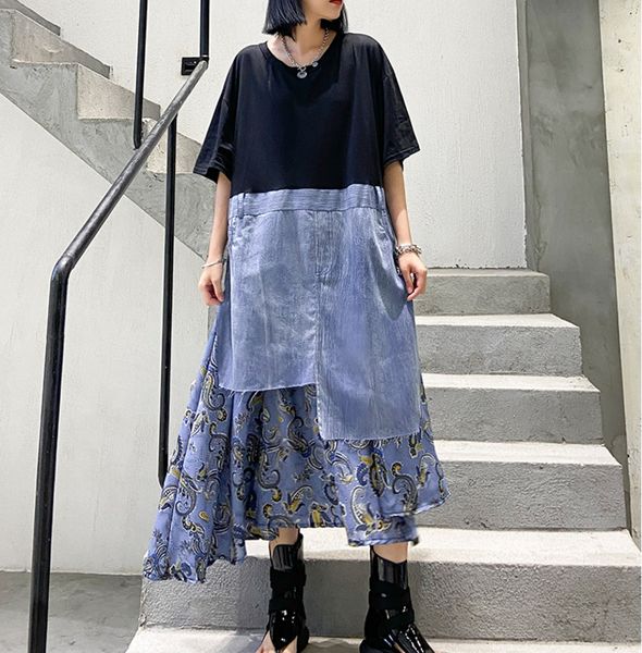 xuxi summer slim long lace plus size dress elegant women stitching floral print short sleeve vintage dresses fz1530, Black;gray
xuxi summer slim long lace plus size dress elegant women stitching floral print short sleeve vintage dresses fz1530, Black;gray