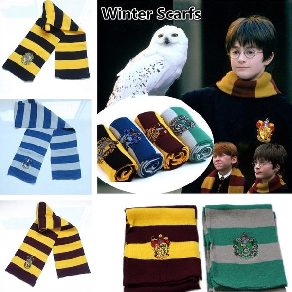 new harry potter scarf gryffindor school knitted striped scarfs gryffindor scarves harry potter hufflepuff scarfs cosplay, Blue;gray
new harry potter scarf gryffindor school knitted striped scarfs gryffindor scarves harry potter hufflepuff scarfs cosplay, Blue;gray