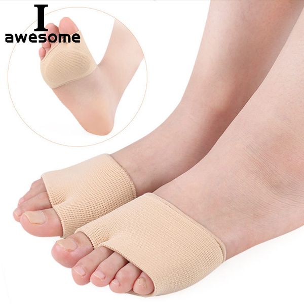 

insoles brace relieve pressure insole half pad protector reduces friction pain silicone gel forefoot anti-slip foot care pads, Black