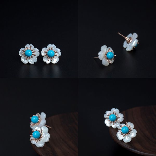 925 originality s tremella nail woman personality nation wind shell flower green pine stone earrings manual diy silver pear earring, Golden
925 originality s tremella nail woman personality nation wind shell flower green pine stone earrings manual diy silver pear earring, Golden