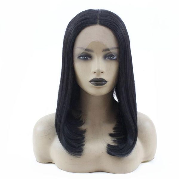 glueless short bob lace front wigs with baby hair straight hair heat resistant synthetic lace front wig for women, Black
glueless short bob lace front wigs with baby hair straight hair heat resistant synthetic lace front wig for women, Black