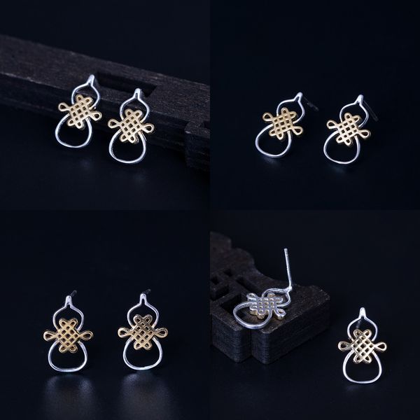 925 silver longevity and longevity ear nail woman chinese style new year fund temperament china form gourd group combine concise hollow out, Golden
925 silver longevity and longevity ear nail woman chinese style new year fund temperament china form gourd group combine concise hollow out, Golden
