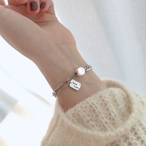 thai silver charm bracelets for women men ins boho design letter bracelet contracted personality joker punk jewelry wholesale, Golden;silver
thai silver charm bracelets for women men ins boho design letter bracelet contracted personality joker punk jewelry wholesale, Golden;silver