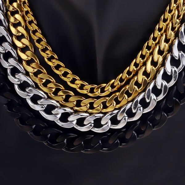 simple nk titanium steel men and women couple necklace big gold chain hip hop jewelry diy stainless steel chain flat chain, Silver
simple nk titanium steel men and women couple necklace big gold chain hip hop jewelry diy stainless steel chain flat chain, Silver