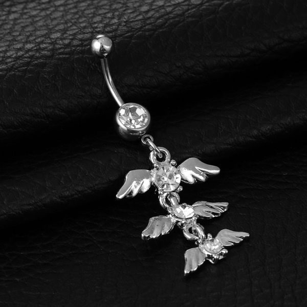 d0699 ( 1 colors ) clear color belly ring nice wings style belly ring with piercing body jewlery navel belly ring body jewelry, Silver
d0699 ( 1 colors ) clear color belly ring nice wings style belly ring with piercing body jewlery navel belly ring body jewelry, Silver