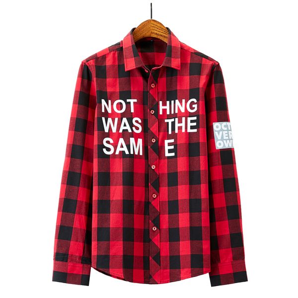 men's casual plaid shirts good quality men cotton long sleeve red shirts new fashion men outwear slim fit size 5xl, White;black
men's casual plaid shirts good quality men cotton long sleeve red shirts new fashion men outwear slim fit size 5xl, White;black