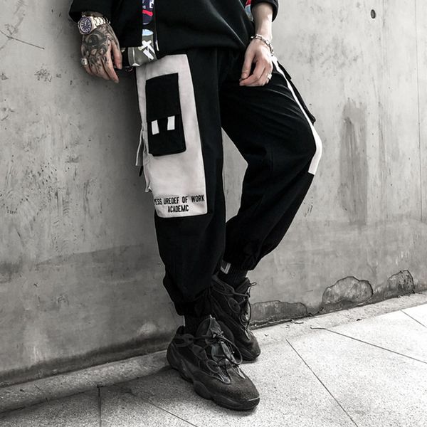 sweatpants men multi-pockets cargo pants men trousers drawstring elastic waist high street hip hop pants joggers harem, Black
sweatpants men multi-pockets cargo pants men trousers drawstring elastic waist high street hip hop pants joggers harem, Black