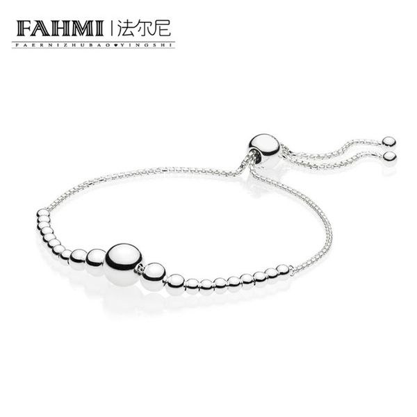fahmi 100% 925 sterling silver new 597749 string of beads sliding bracelet glamour women's jewelry christmas gift recommended, Black
fahmi 100% 925 sterling silver new 597749 string of beads sliding bracelet glamour women's jewelry christmas gift recommended, Black
