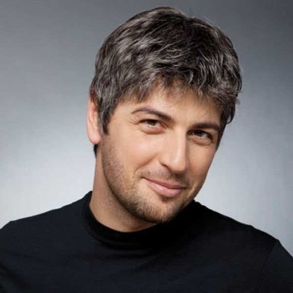 100% real hair fashion toupee short shaggy natural men's black gray human hair 
100% real hair fashion toupee short shaggy natural men's black gray human hair