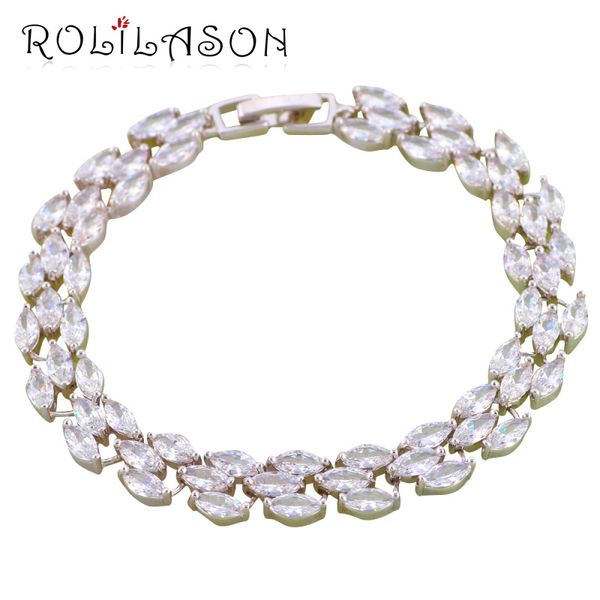 rolilason sell white crytal zircon silver for women gift trendy fashion jewelry charm bracelets tbs1123, Golden;silver
rolilason sell white crytal zircon silver for women gift trendy fashion jewelry charm bracelets tbs1123, Golden;silver