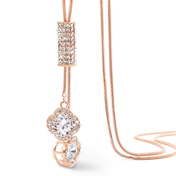 new style clover long sweater chain autumn and winter women's fashion necklace versatile tassels pendants manufacturers direct s, Silver
new style clover long sweater chain autumn and winter women's fashion necklace versatile tassels pendants manufacturers direct s, Silver
