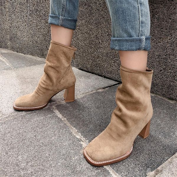 sarairis new brand design hoof high heels women shoes woman boots squaretoe party boots female, Black
sarairis new brand design hoof high heels women shoes woman boots squaretoe party boots female, Black