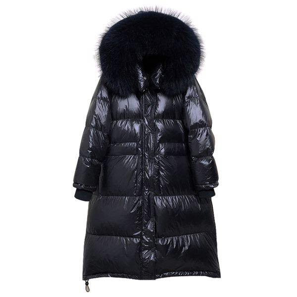 winter parkas women 2019 white duck down jacket thick warm coat fur collar hooded female slim glossy down coats, Black
winter parkas women 2019 white duck down jacket thick warm coat fur collar hooded female slim glossy down coats, Black