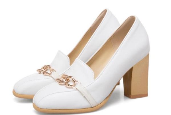 2019 women's shoes in spring and autumn with new style high heel coarse heel square head @2323, Black
2019 women's shoes in spring and autumn with new style high heel coarse heel square head @2323, Black